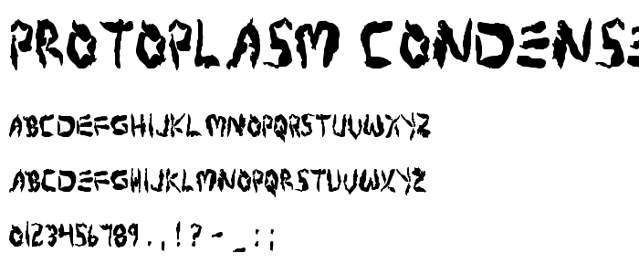 Protoplasm Condensed font